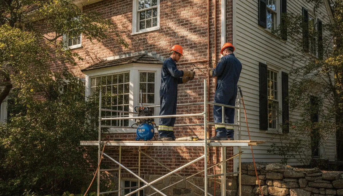 Plumber repairing sink in Andover, MA for local plumbing service