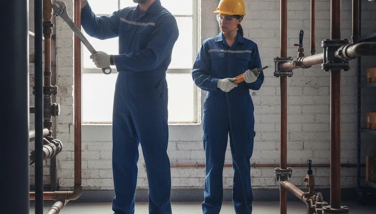 Andover, MA plumber repairing residential pipes for fast plumbing repair service