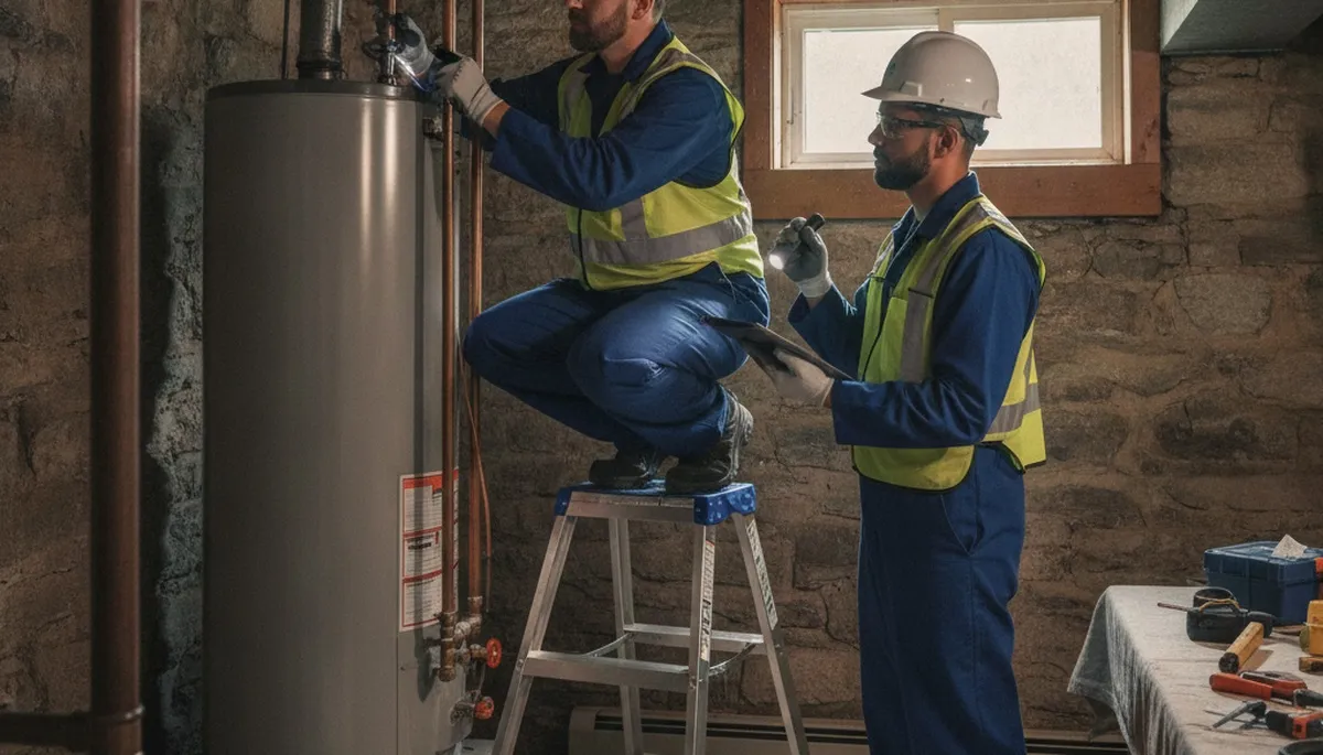 Andover, MA plumber repairing a leak for a local plumbing service